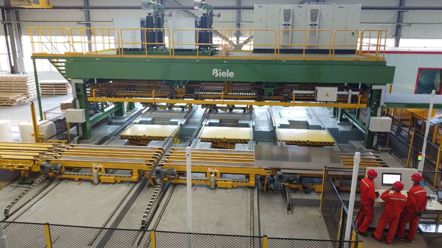 Cutting lines Stacking system for shear lines